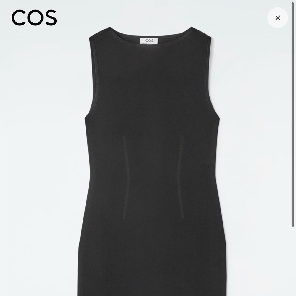 COS CORSET-DETAIL MAXI DRESS